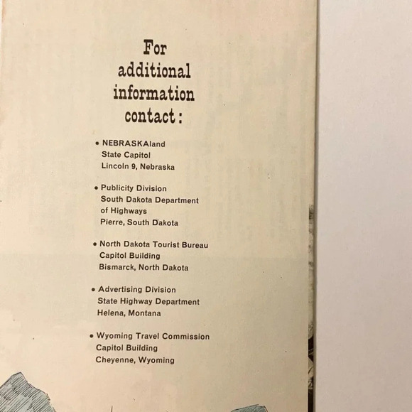 Vintage The Old West Trail 5 Great Western States Travel Brochure United States - Picture 3 of 12